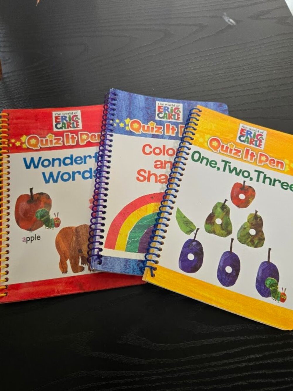 The World of Eric Carle Quiz It Pen set of 3 books 3 years +